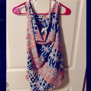 Black Rainn Multicolor Print Blouse